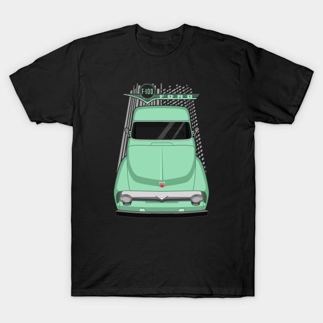 Ford F100 2nd gen - Meadowmist Green T-Shirt by V8social